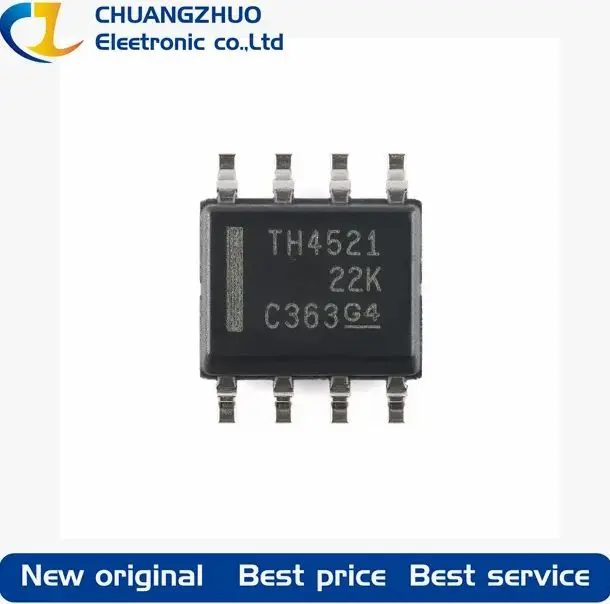 

1Pcs New original THS4521IDR TH4521 145MHz 240uV 700nA Single 95MHz SOIC-8 Differential OpAmps