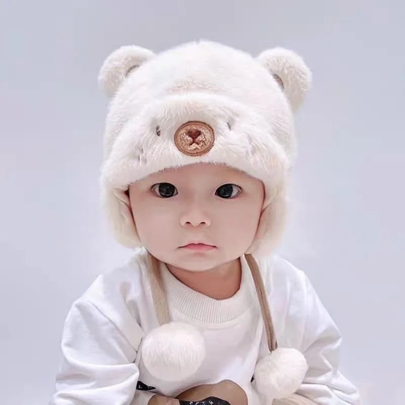 Winter Cute Cartoon Bear Beanie Hat Kids Warm Plush Hats Baby Boys Girls Cap Ear Protection Headwear Accessories 5-24M
Winter Cute Cartoon Bear Beanie Hat Kids Warm Plush Hats Baby Boys Girls Cap Ear Protection Headwear Accessories 5-24M