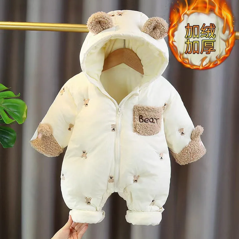 Baby Jumpsuit Winter Plus Velvet Thickening Winter Clothes Girl Baby Clothing Climbing Clothes
Baby Jumpsuit Winter Plus Velvet Thickening Winter Clothes Girl Baby Clothing Climbing Clothes