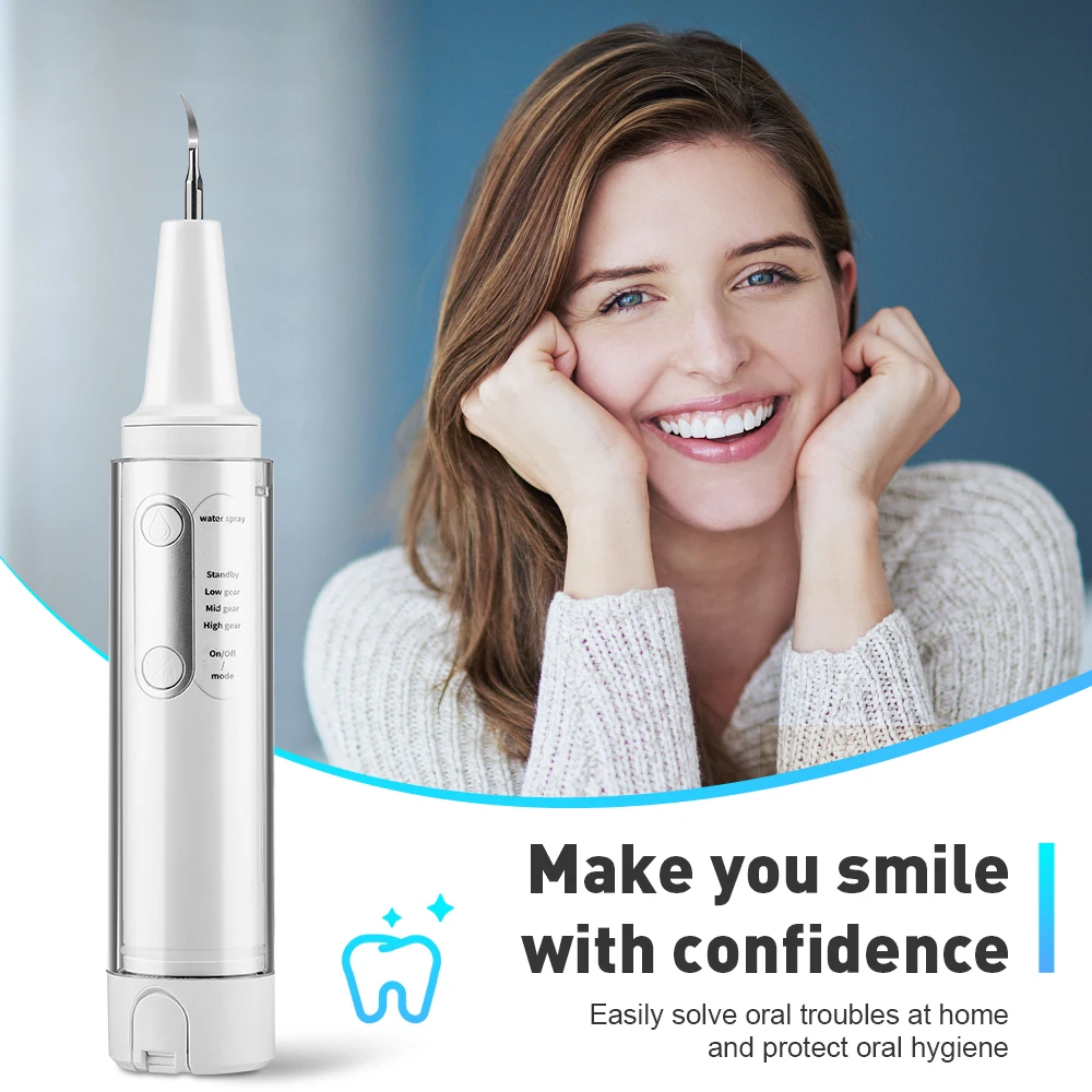 2in1 Ultrasonic Dental Scaler&Oral Irrigator Water Flosser 80ML WaterTank Portable Tooth Stains Remover Waterproof Teeth Cleaner
2in1 Ultrasonic Dental Scaler&Oral Irrigator Water Flosser 80ML WaterTank Portable Tooth Stains Remover Waterproof Teeth Cleaner