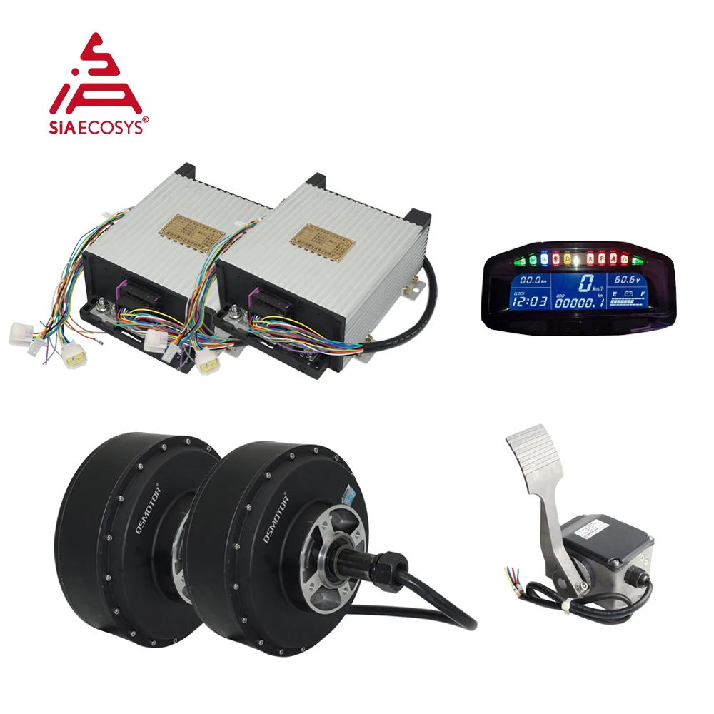 

Electric Car Conversion Kit 12000W 12kw 273 70H 96V 130kph E-Car Hub Motor Conversion Kits with APT96800 Controller