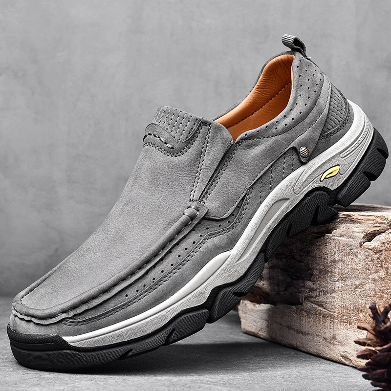 Genuine Leather Men's shoes slip on Comfortable Outdoor Casual Shoe fashion High Quality Cow Leather Men Flats shoe for men
Genuine Leather Men's shoes slip on Comfortable Outdoor Casual Shoe fashion High Quality Cow Leather Men Flats shoe for men