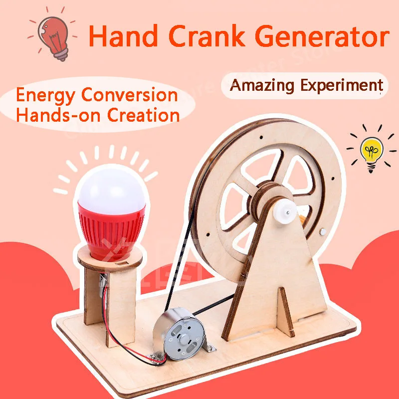 DIY Hand-Cranked Generator Material Package Student Handmade Technology Small Production Creative Motor Science Experiment Set
DIY Hand-Cranked Generator Material Package Student Handmade Technology Small Production Creative Motor Science Experiment Set