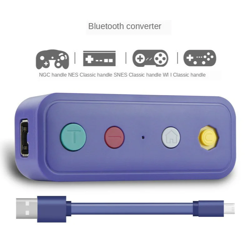 Wireless Bluetooth-compatible Adapter Converter with USB Cable Fit for Switch for Game Cube/Classic Edition for Wii Classic
Wireless Bluetooth-compatible Adapter Converter with USB Cable Fit for Switch for Game Cube/Classic Edition for Wii Classic