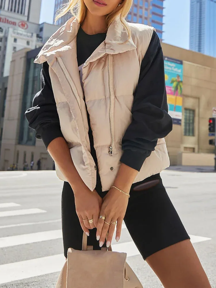 Autumn Women's Vest 2023 Solid Loose Cotton Collar Sleeveless Casual Versatile Pocket Jackets for Women
Autumn Women's Vest 2023 Solid Loose Cotton Collar Sleeveless Casual Versatile Pocket Jackets for Women