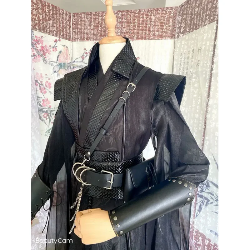 Customized Vintage Gothic Male Carnival Cosplay Costume Oversized Chinese Traditional Hanfu Black Sets Large Size 5XL For Men
Customized Vintage Gothic Male Carnival Cosplay Costume Oversized Chinese Traditional Hanfu Black Sets Large Size 5XL For Men