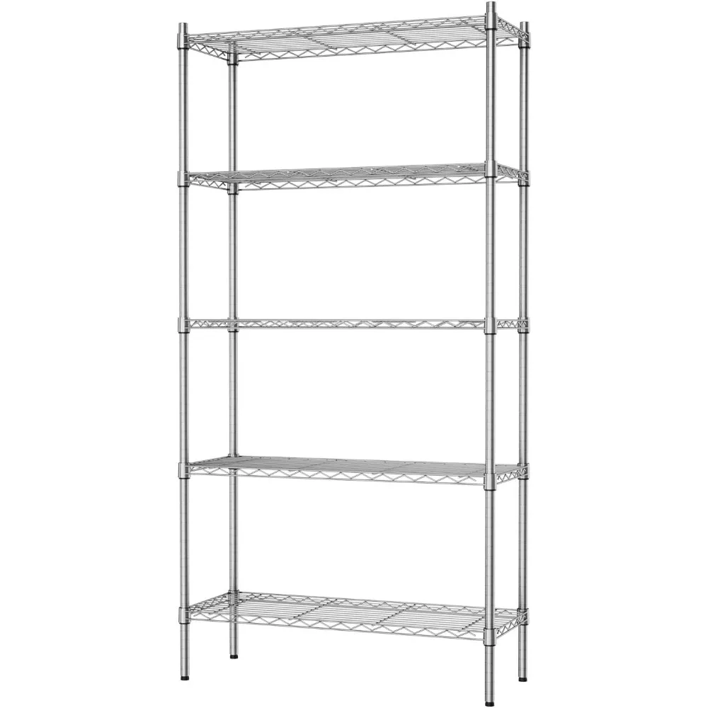 Auslar 5-Shelf Storage Shelves Heavy Duty 5 Tiers Standing Large Shelving Units Adjustable Metal Organizer Wire Rack,
Auslar 5-Shelf Storage Shelves Heavy Duty 5 Tiers Standing Large Shelving Units Adjustable Metal Organizer Wire Rack,