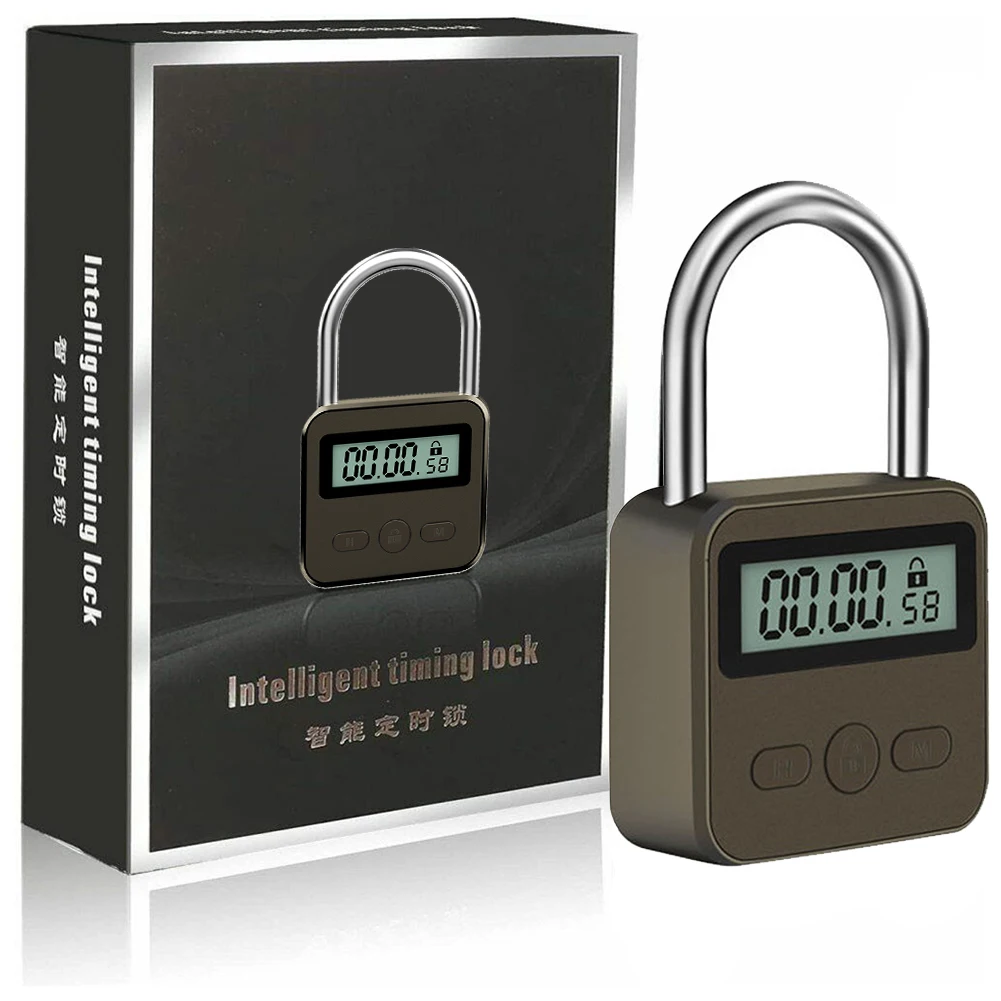 Waterproof Smart Time Lock LCD Display Multifunctional Travel Electronic Timer USB Charging Temporary Timer Padlock
Waterproof Smart Time Lock LCD Display Multifunctional Travel Electronic Timer USB Charging Temporary Timer Padlock