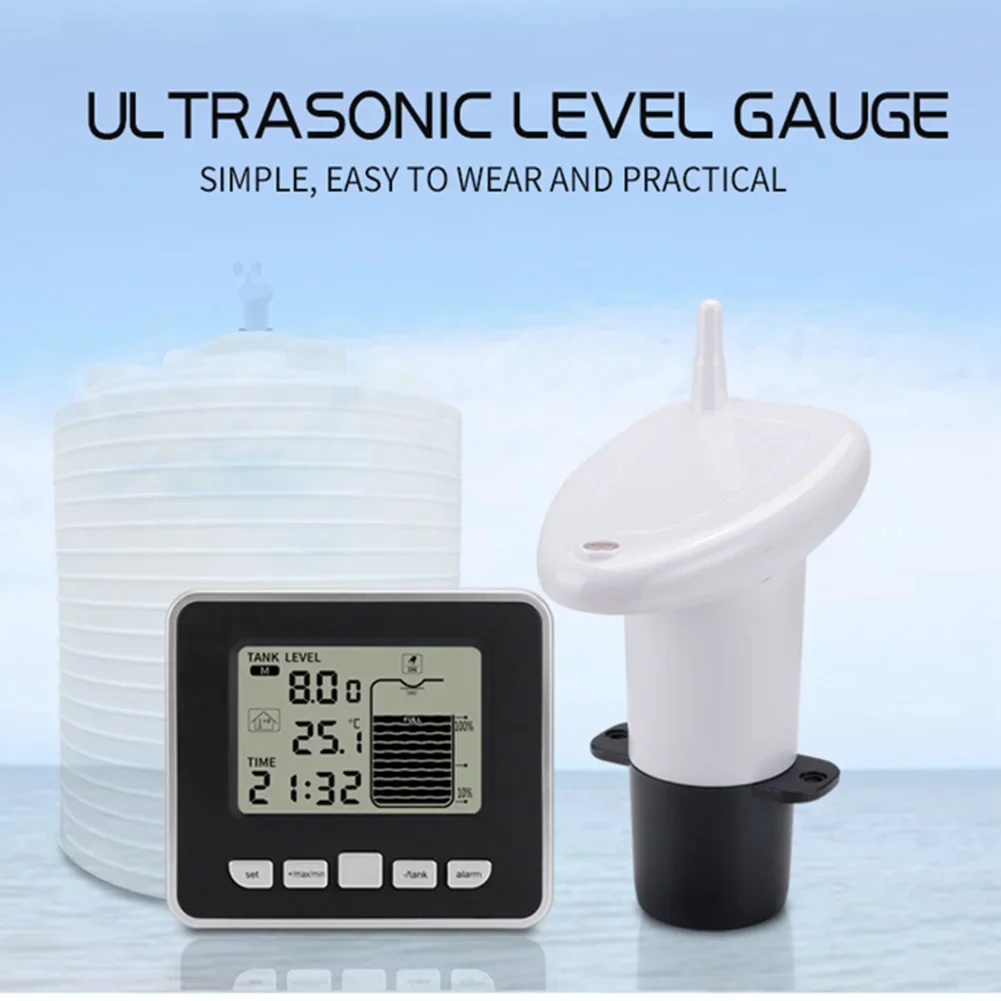 Liquid Meter Liquid Level Meter Level Gauge Rainwater Tank Temperature Indicator Ultrasonic Ultrasonic Electronic
Liquid Meter Liquid Level Meter Level Gauge Rainwater Tank Temperature Indicator Ultrasonic Ultrasonic Electronic