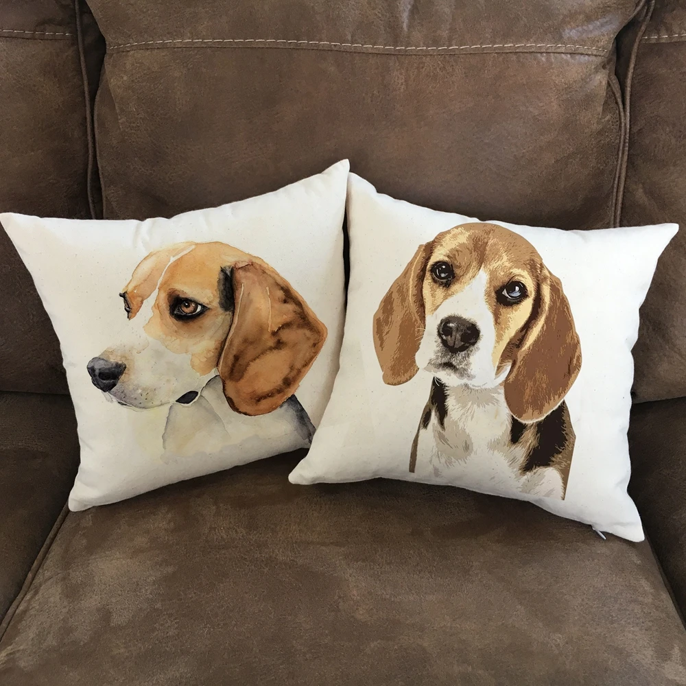 Colorful Cute Cartoon Pet Dog Children Pillowcase Beagle Living Room Sofa Car Decoration 45*45cm
Colorful Cute Cartoon Pet Dog Children Pillowcase Beagle Living Room Sofa Car Decoration 45*45cm