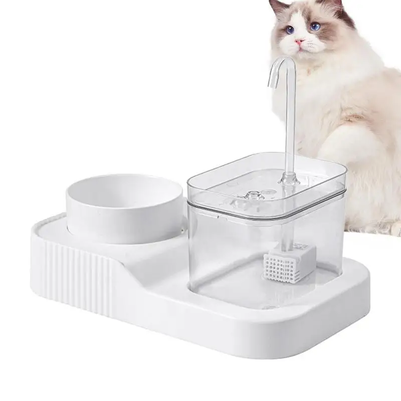 

Набор мисок для домашних животных 2 в 1, дозатор для кошачьего корма с бутылкой для воды, автоматический диспенсер для воды для кошек, миска для влажной и сухой еды