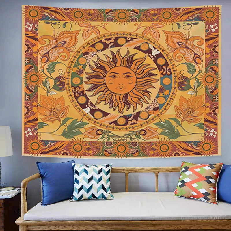 

Sun and Moon Tarot Tapestry Wall Hanging Room Decors Aesthetic Tapries Tapestries Bedroom Decoration Decor Home Fabric the Large