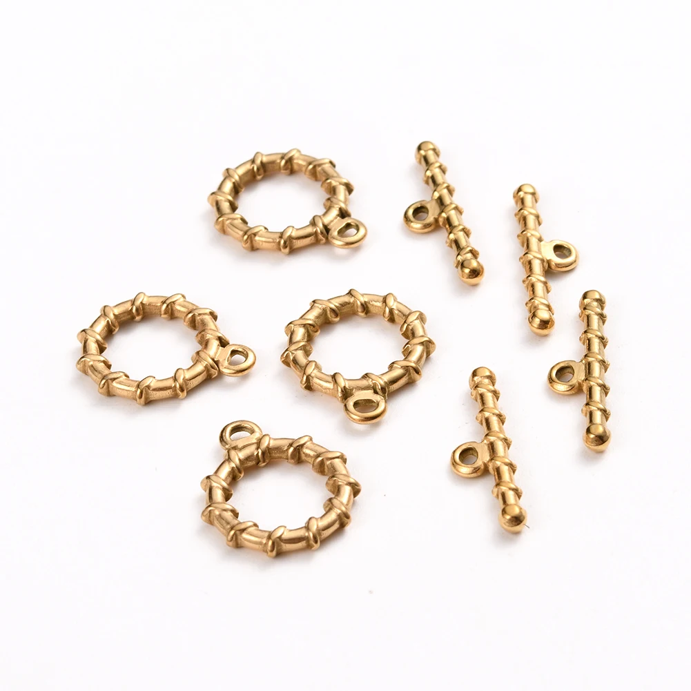 10 Set 304 Stainless Steel Toggle Clasps Ring Clasp Connector For Jewelry Making Necklace Bracelet Diy Findings Accessories
10 Set 304 Stainless Steel Toggle Clasps Ring Clasp Connector For Jewelry Making Necklace Bracelet Diy Findings Accessories