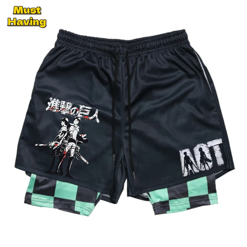 Anime Attack on Titan 2 In1 Gym Shorts for Men Quick Dry Stretchy Shorts Male Summer Fitness Workout Jogging Short Pants
Anime Attack on Titan 2 In1 Gym Shorts for Men Quick Dry Stretchy Shorts Male Summer Fitness Workout Jogging Short Pants
