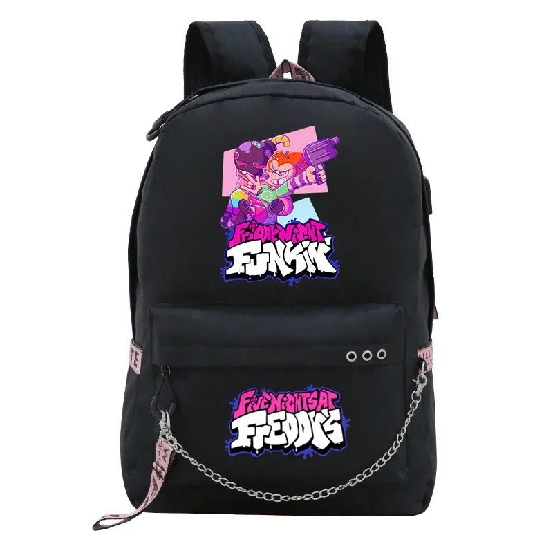 

Friday Night Funkin Backpack School Student Bookbag Hot Game Travel Rucksack Women Cartoon Shoulders Bag Teen Harajuku Bagpack