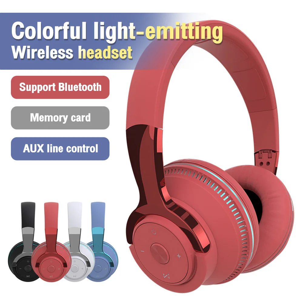 Wireless Headwear Bluetooth Headset Foldable HIFI Stereo Bass Earphone with Breathing Light Wireless Sports Game Music Headset
Wireless Headwear Bluetooth Headset Foldable HIFI Stereo Bass Earphone with Breathing Light Wireless Sports Game Music Headset