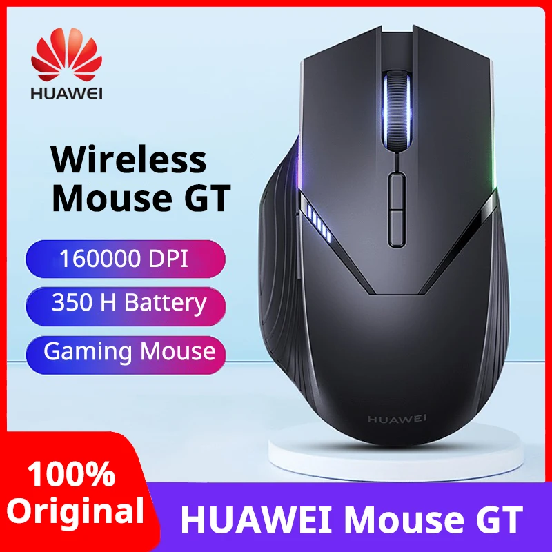 New HUAWEI Wireless Mouse GT Gaming RGB Mause Gamer Mouse USB 2.0 Computer Mouse 16000 DPI 1000 Hz Support Wired/Bluetooth 2.4G
New HUAWEI Wireless Mouse GT Gaming RGB Mause Gamer Mouse USB 2.0 Computer Mouse 16000 DPI 1000 Hz Support Wired/Bluetooth 2.4G