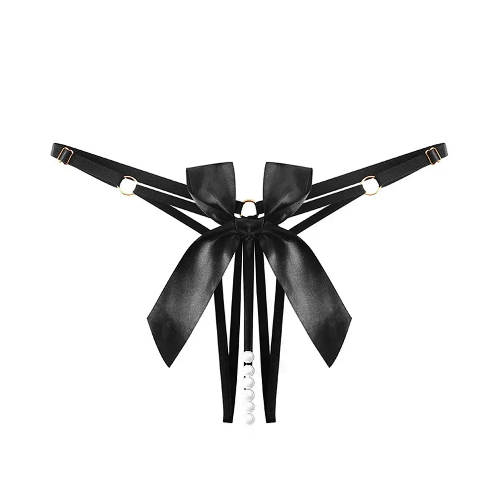 String taille basse pour femme, string sexy, transparent, éléments papillon, coupe couvertes, sous-vêtement épicé chaud, nœud creux, string fin pour femme 1