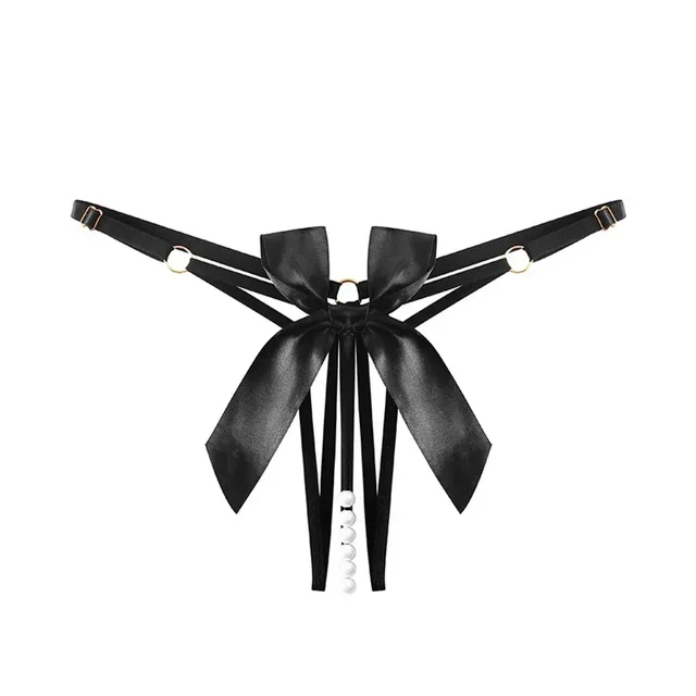String taille basse pour femme, string sexy, transparent, éléments papillon, coupe couvertes, sous-vêtement épicé chaud, nœud creux, string fin pour femme 1