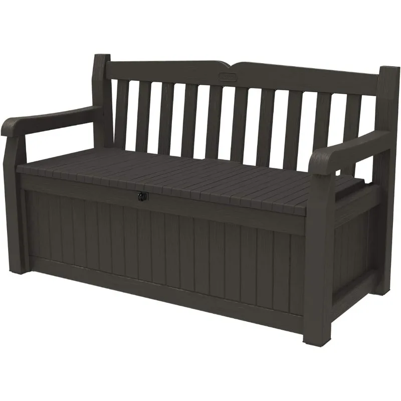 Keter Solana 70 Gallon Storage Bench Deck Box for Patio Furniture, Front Porch Decor and Outdoor Seating
Keter Solana 70 Gallon Storage Bench Deck Box for Patio Furniture, Front Porch Decor and Outdoor Seating