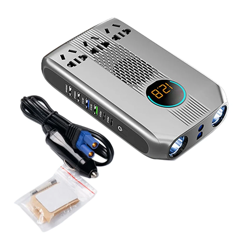 200W Power Inverter Dc12vto AC220V Multifunctional Car Charger QC3.0/4.0 PD3.0 Phone Charger 3-Sockets Power Adapter
200W Power Inverter Dc12vto AC220V Multifunctional Car Charger QC3.0/4.0 PD3.0 Phone Charger 3-Sockets Power Adapter