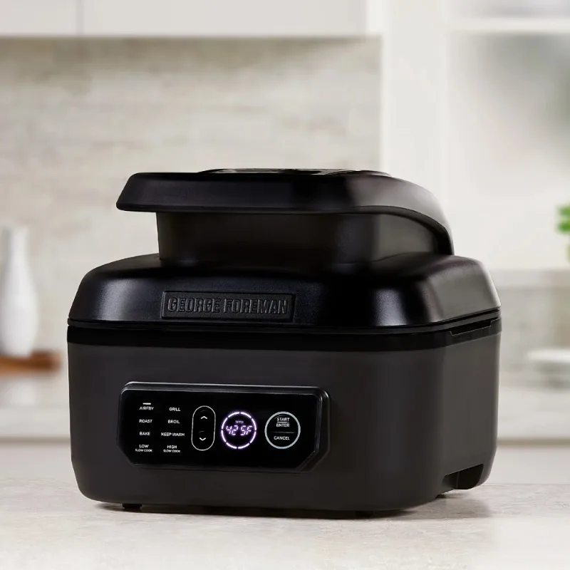 ZAOXI Beyond Grill 7-in-1 Electric Indoor Grill and 6 Quart Air Fryer Black Air Fryer
ZAOXI Beyond Grill 7-in-1 Electric Indoor Grill and 6 Quart Air Fryer Black Air Fryer