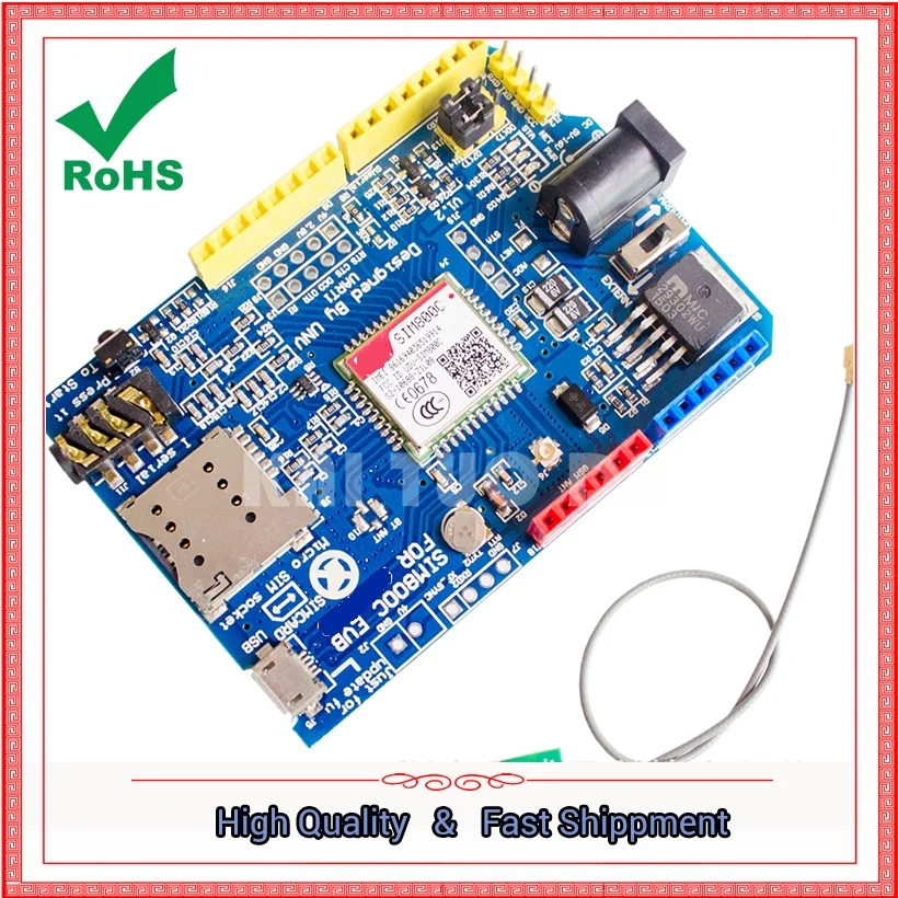 SIM800c макетная плата вместо SIM900 GSM GPRS 4-частотный Модуль доступен по всему миру
SIM800c макетная плата вместо SIM900 GSM GPRS 4-частотный Модуль доступен по всему миру