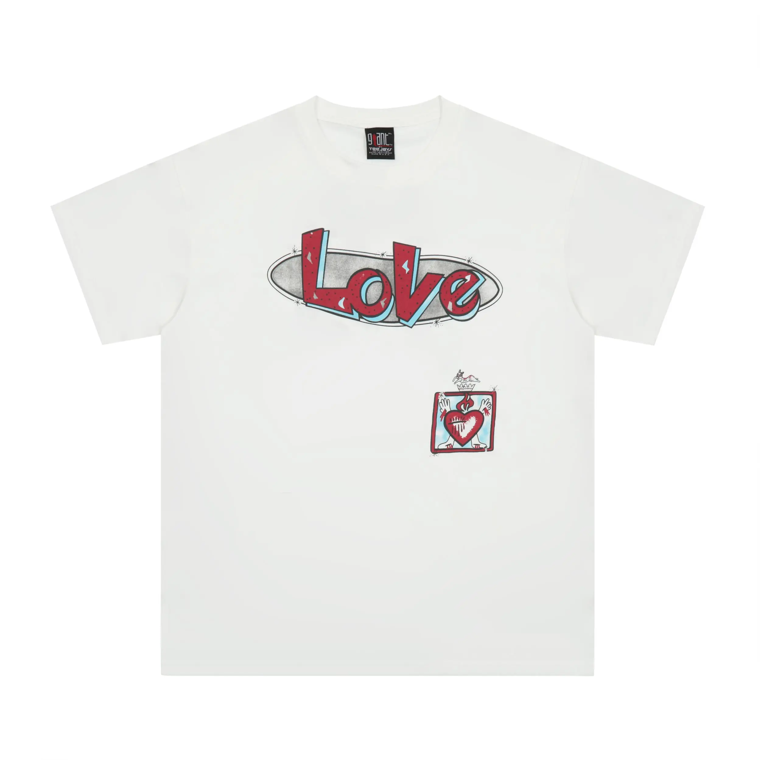 Retro American High Street Hip-Hop Love Print T-shirt Female Y2K New Hip-Hop Loose Casual Short-Sleeved Street Women's Clothing
Retro American High Street Hip-Hop Love Print T-shirt Female Y2K New Hip-Hop Loose Casual Short-Sleeved Street Women's Clothing