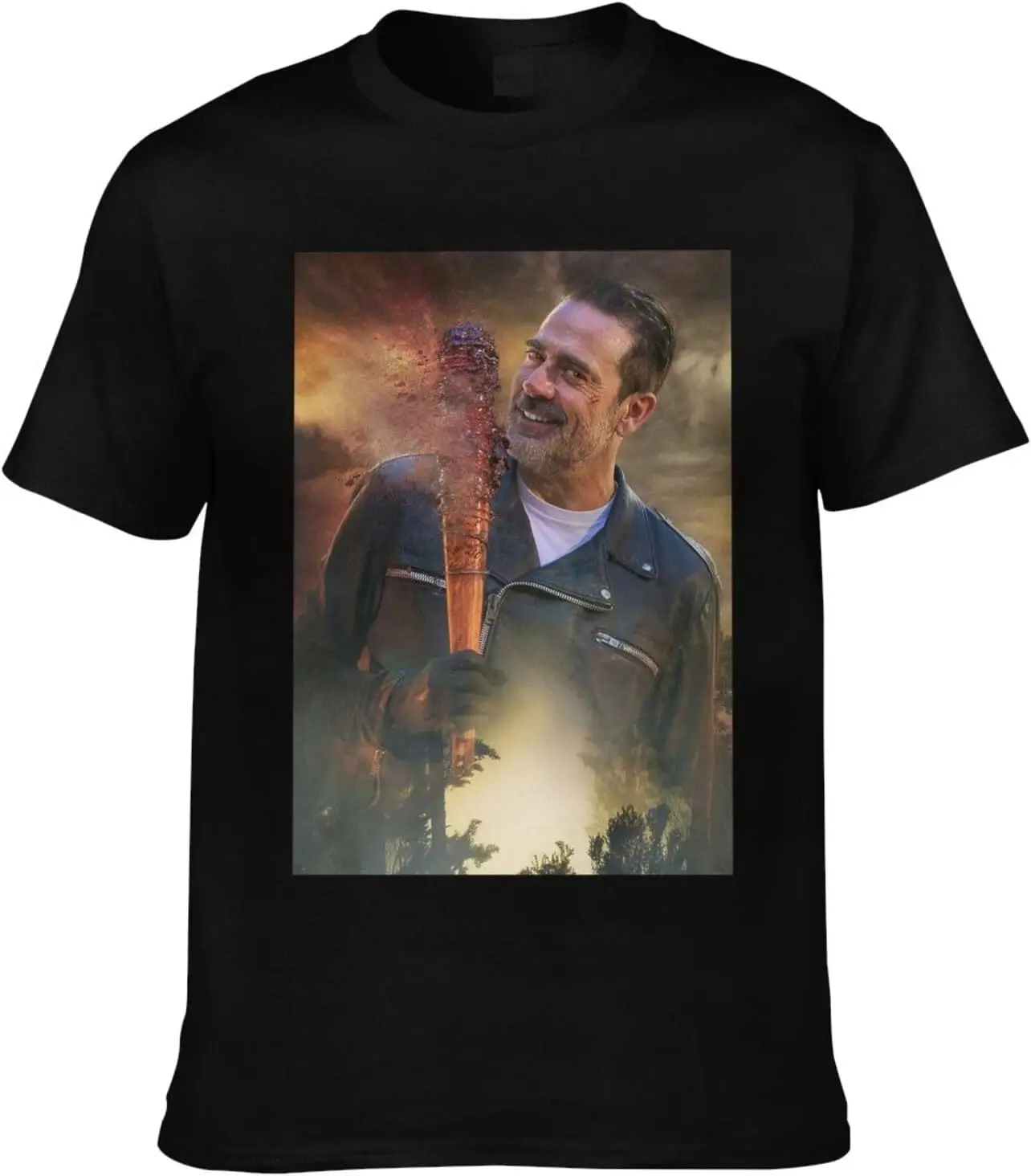 

Jeffrey Dean Morgan T-Shirt Crewneck Negan Top Short-Sleeve T-Shirt 100% Cotton Tees for Men,Women (8Sizes)