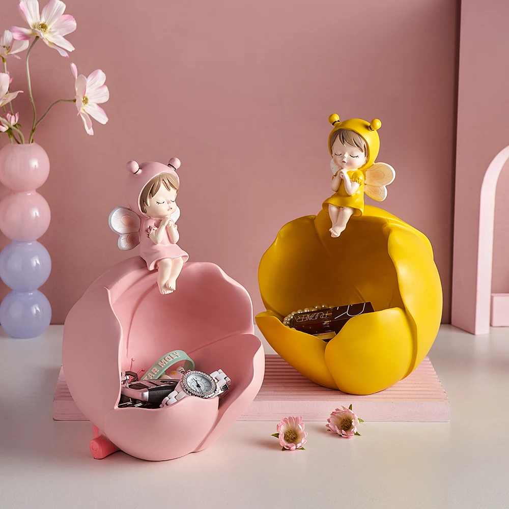 Creative fairy Sculpture Storage Jewelry Snack Tray Living Room Home Table Decoration Desktop Figurine Statues Ornaments
Creative fairy Sculpture Storage Jewelry Snack Tray Living Room Home Table Decoration Desktop Figurine Statues Ornaments
