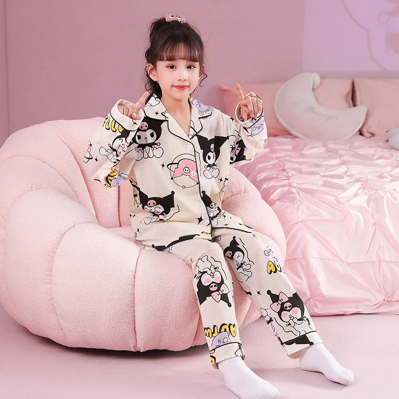 Cinnamoroll Anime Kawaii Sanrio Long Sleeve Hooded Pants Pajamas Children Cute Kuromi Cartoon Home Wear Clothing Toys for Kids
Cinnamoroll Anime Kawaii Sanrio Long Sleeve Hooded Pants Pajamas Children Cute Kuromi Cartoon Home Wear Clothing Toys for Kids