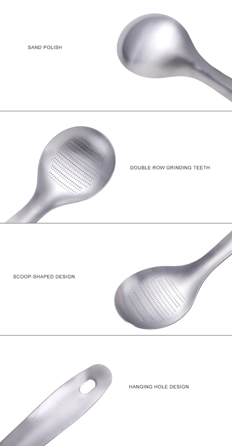 Generic Stainless Steeinger Grater Garlic Wasabi Crusher Burnishing