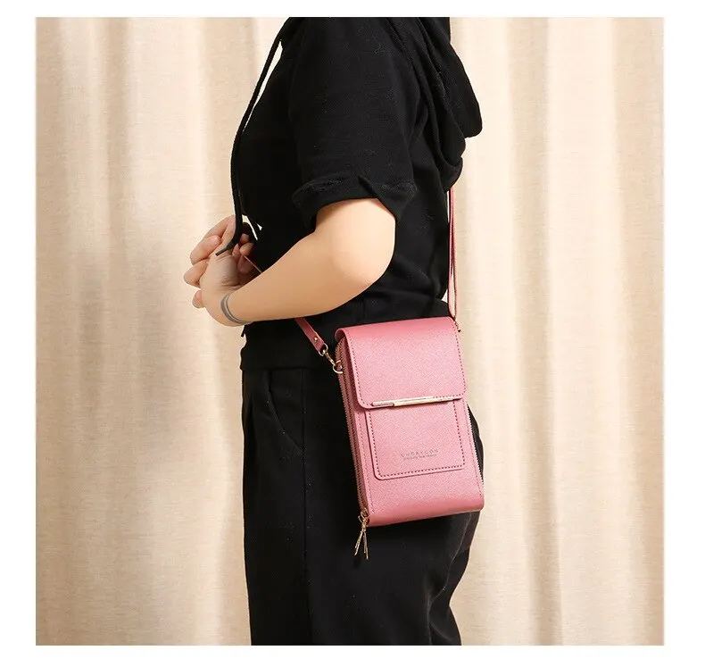 Mobile Phone Bag Touch Screen Female Cross Body Korean Version of Mobile Phone Multi Function Key Zipper Vertical Model Key case 15 Mallzona S5df140593db44067bf16f6a9f402c8cfu Mobile Phone Bag Touch Screen Female Cross Body Korean Version of Mobile Phone Multi Function Key Zipper Vertical Model Key case Mallzona