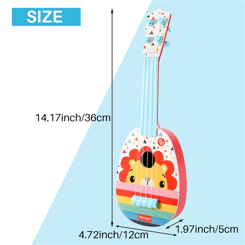 

Baby's Mini Size Ukulele Toys Small Guitar Toys Playing Musical Instruments for Toddlers Boys Girls Gift,Lion