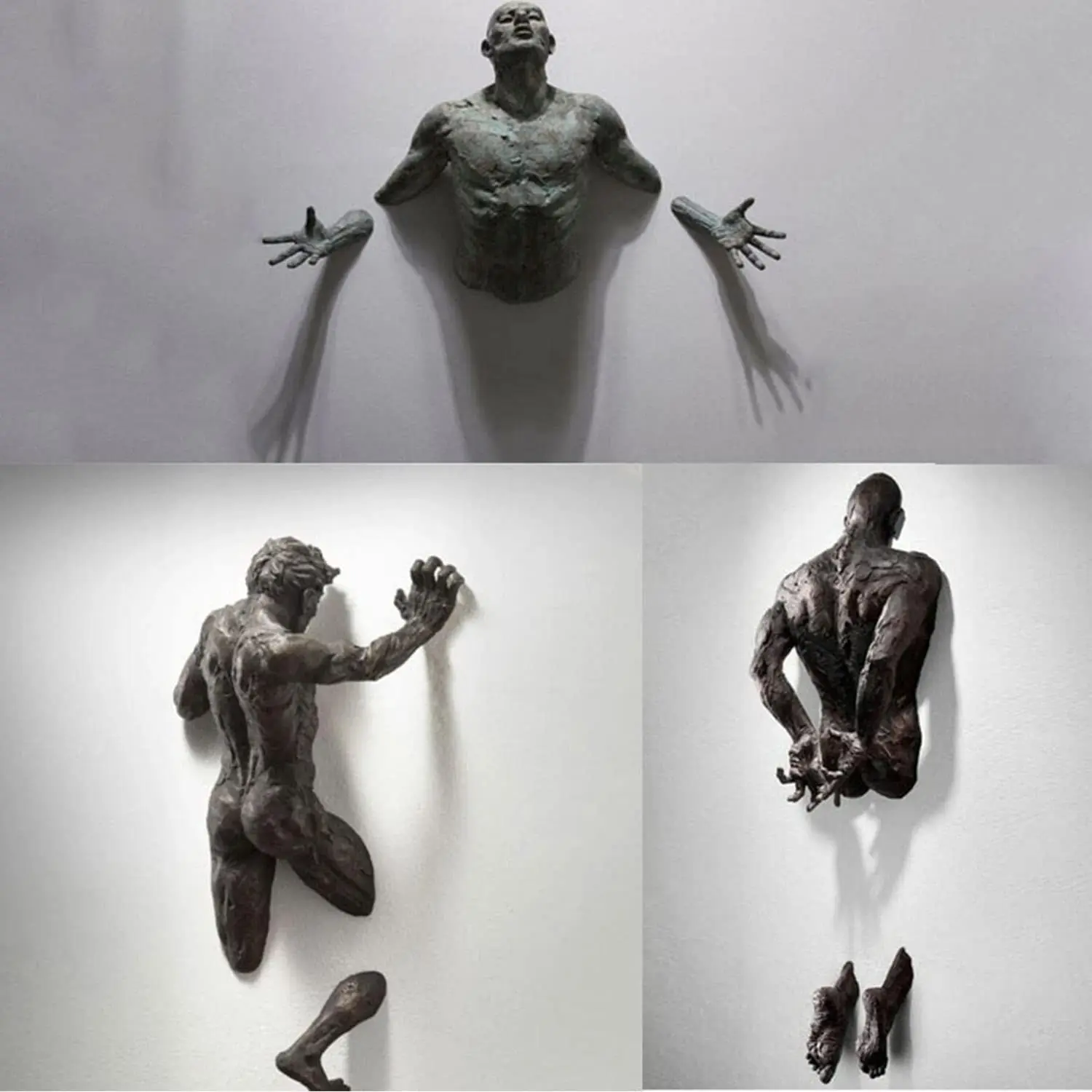 3D Through Wall Figure Sculpture Abstract Character Electroplating Imitation Copper Wall Decor Statue Sculpture Wall Art
3D Through Wall Figure Sculpture Abstract Character Electroplating Imitation Copper Wall Decor Statue Sculpture Wall Art