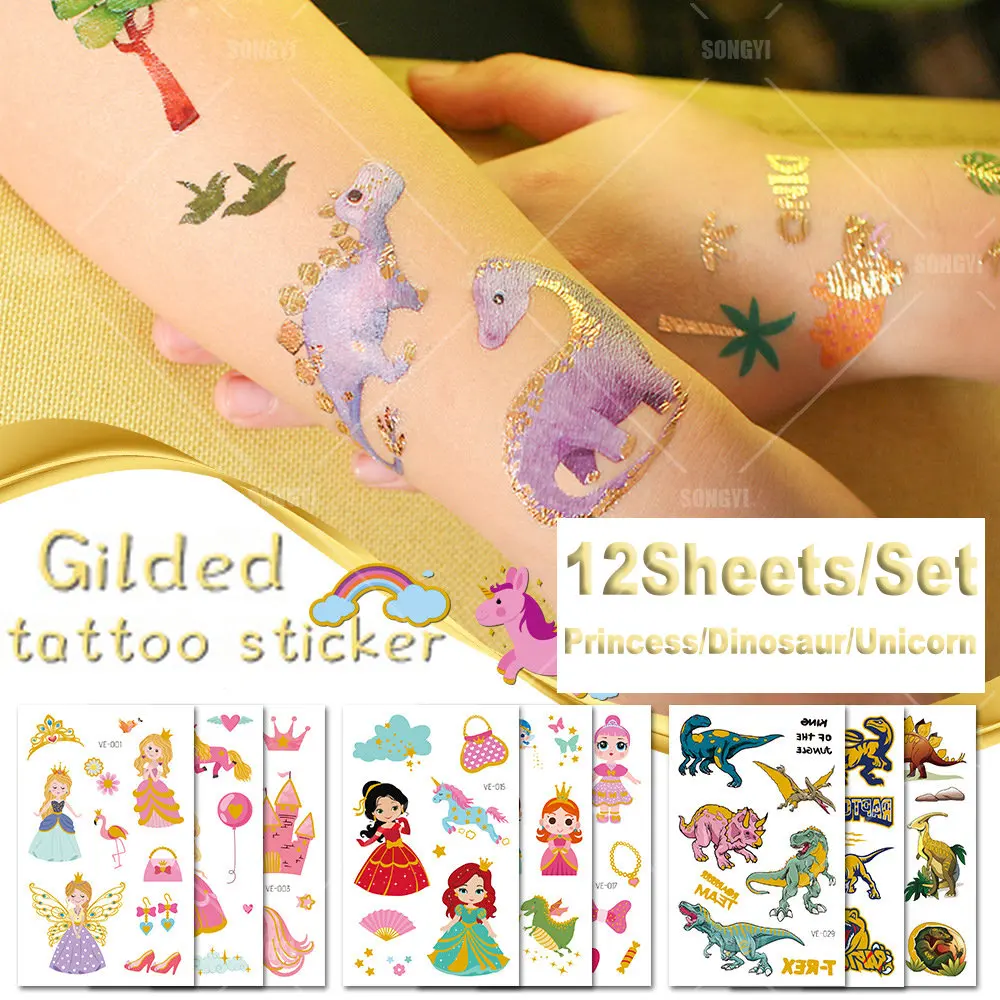Unicorn Temporary Tattoo Sticker Cartoon Princess Kids Face Children Body Fake Tattoo Body Makeup Waterproof Face Stickers
Unicorn Temporary Tattoo Sticker Cartoon Princess Kids Face Children Body Fake Tattoo Body Makeup Waterproof Face Stickers
