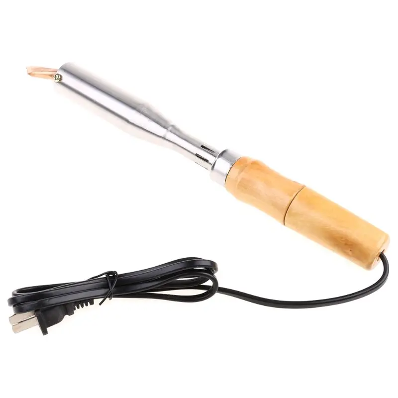 220V Heavy Duty Electric Soldering Iron 75W 100W 150W 200W High Power Soldering Iron Tip Wood Handle Durable
220V Heavy Duty Electric Soldering Iron 75W 100W 150W 200W High Power Soldering Iron Tip Wood Handle Durable