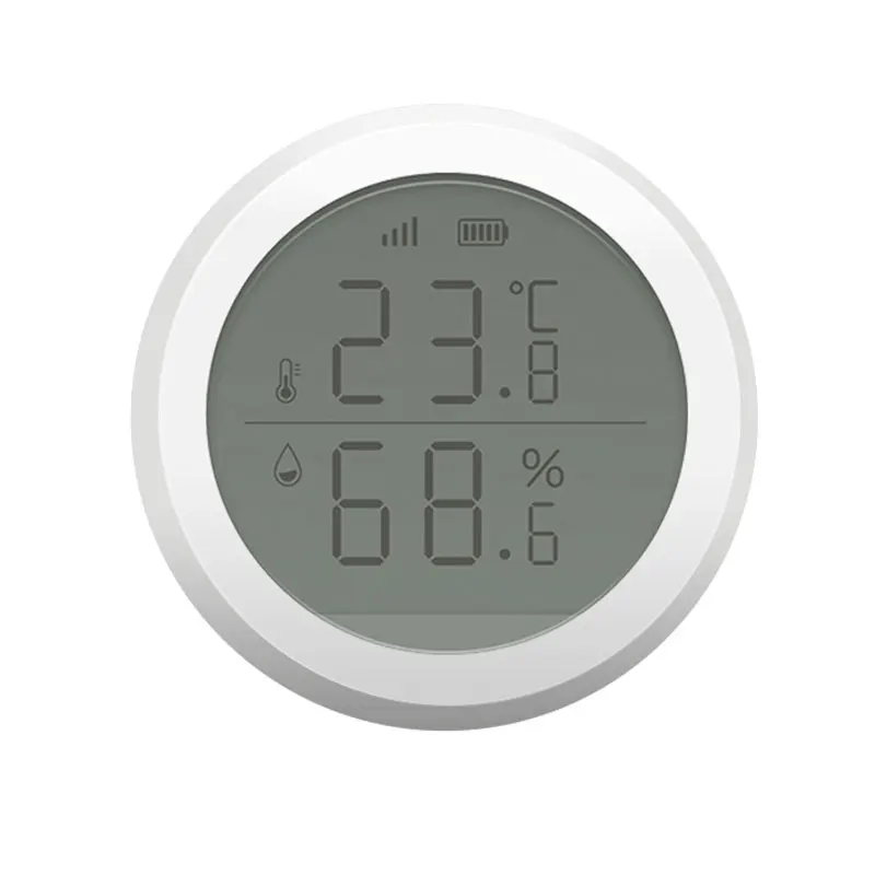 ZigBee Temperature and Humidity Sensor With LCD Screen Display working with TuYa ZigBee Hub, Battery Powered Smart Home Life 
ZigBee Temperature and Humidity Sensor With LCD Screen Display working with TuYa ZigBee Hub, Battery Powered Smart Home Life