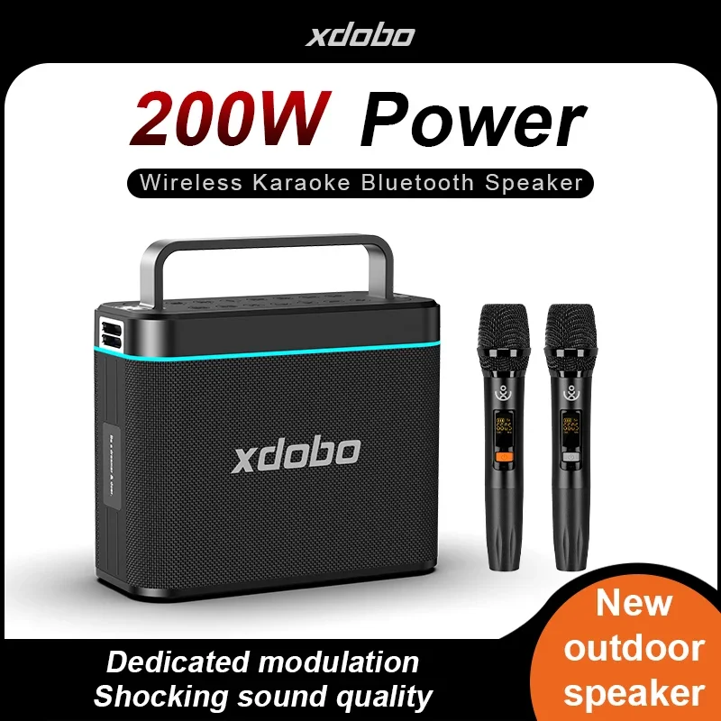 

XDOBO Xiduobao 200W Bluetooth karaoke all-in-one microphone karaoke Bluetooth speaker Truth Caixa de Som Bluetooth family party