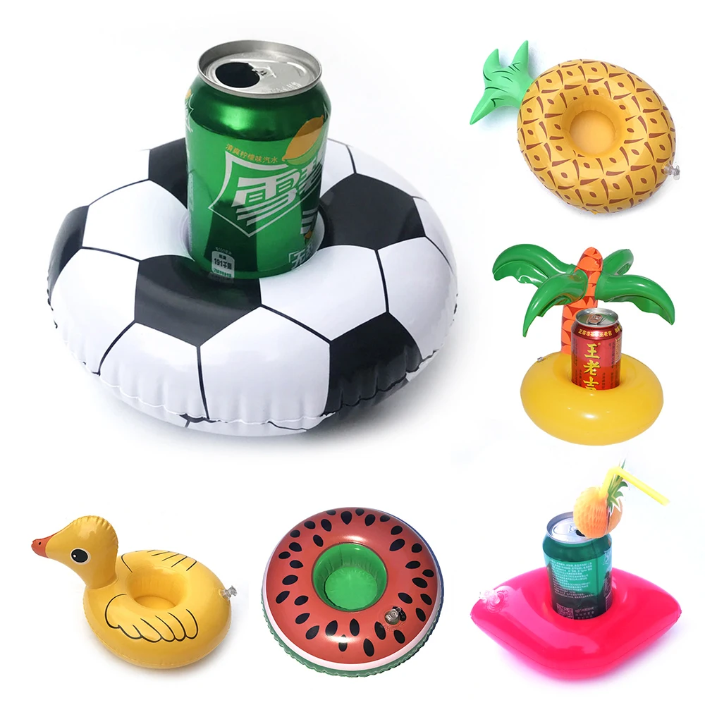 

Inflatable Cup Holder Floating Drink Can Holder Hot Tub Swimming Pool Bathing Beach Party Decoration Coasters Float Holder