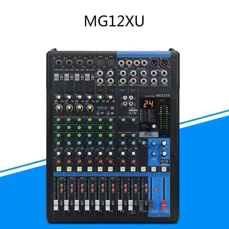 Профессиональный смеситель Mg12xu/Mg16xu, сценическое оборудование для свадьбы, KTV, сценическое оборудование для квадратных танцев
Профессиональный смеситель Mg12xu/Mg16xu, сценическое оборудование для свадьбы, KTV, сценическое оборудование для квадратных танцев