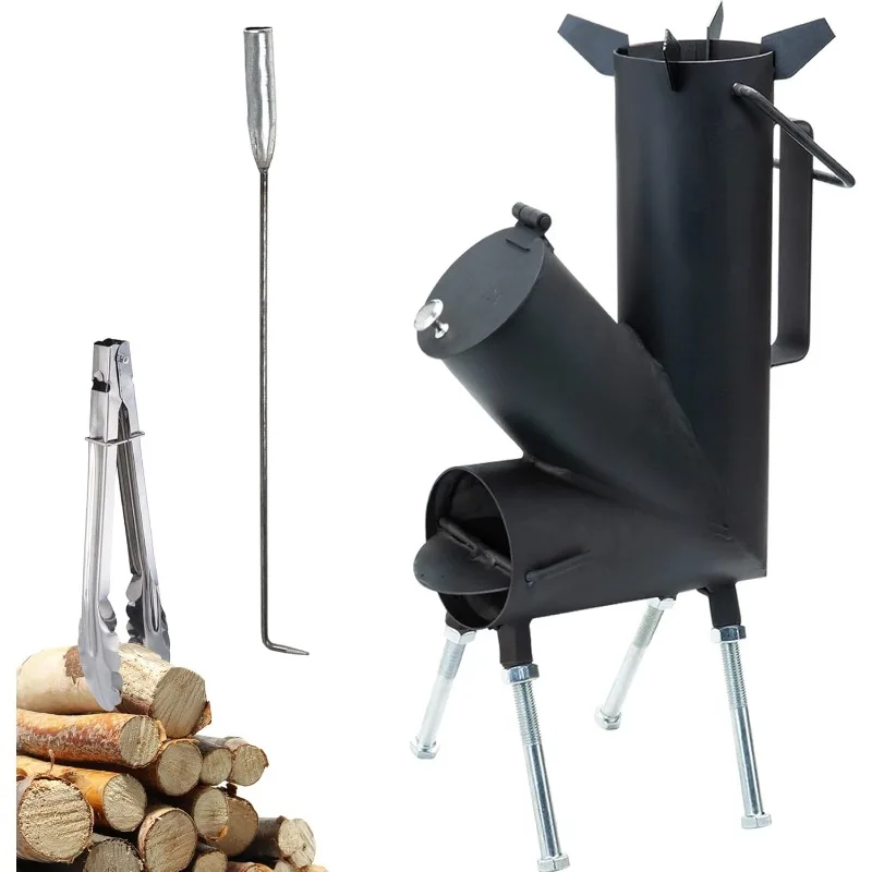 TAFEIDA ROCKET STOVE is the perfect wood stove. A portable wood-burning camping stove with a fire poker. For camping gear
TAFEIDA ROCKET STOVE is the perfect wood stove. A portable wood-burning camping stove with a fire poker. For camping gear