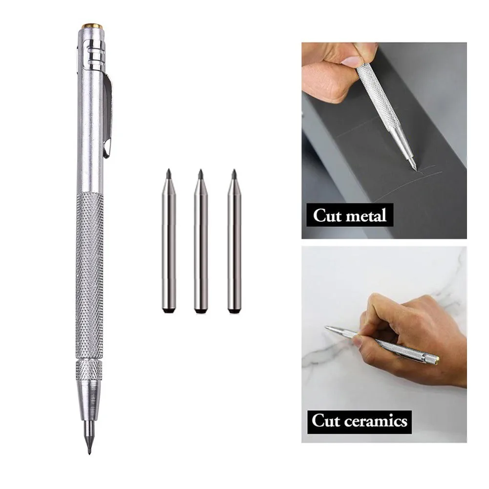 4PCS Tungsten Carbide Tip Scriber Engraving Pen Marking Tip Carving Scribing Marker Tool For Glass Ceramic Metal Wood Hand Tools
4PCS Tungsten Carbide Tip Scriber Engraving Pen Marking Tip Carving Scribing Marker Tool For Glass Ceramic Metal Wood Hand Tools