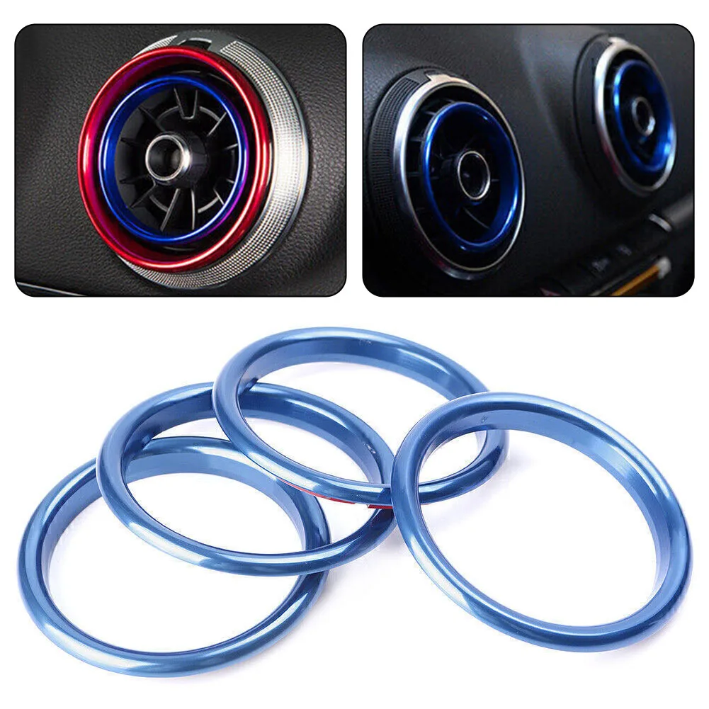 Cover Trim Ring Cover Accessories Air Conditioner Air Vent Aluminum Alloy Blue Center Console For A3 8V 12-2019
Cover Trim Ring Cover Accessories Air Conditioner Air Vent Aluminum Alloy Blue Center Console For A3 8V 12-2019