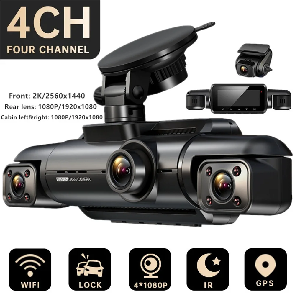 4 Channel Dash Cam 4 Lens Full HD 4*1080P For Car DVR 360°Auto Video Recorder Night Vision WiFi GPS Support 24H Parking Monitor 
4 Channel Dash Cam 4 Lens Full HD 4*1080P For Car DVR 360°Auto Video Recorder Night Vision WiFi GPS Support 24H Parking Monitor