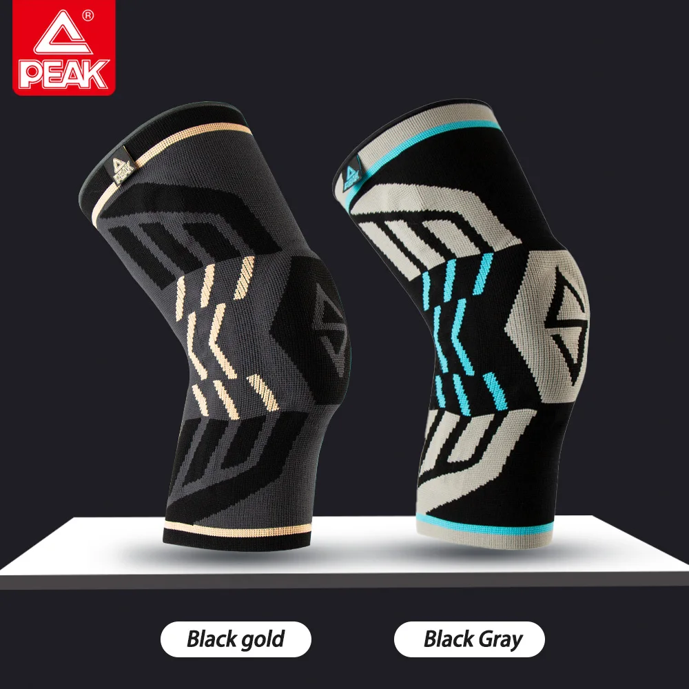 

(1pc) PEAK Basketball Brace Support Elastic Nylon Sports Compression Knee Pads Non-slip Breathable Sports Apparel Knee Pads