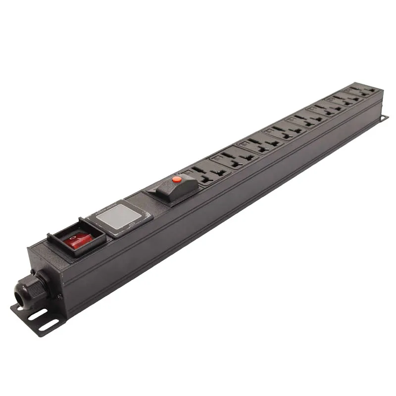 PDU Power Distribution Unit Power Strip 3500W Overload Protection 8Ways 16A Socket Voltmeter Ammeter Power Meter 2Meter Cord
PDU Power Distribution Unit Power Strip 3500W Overload Protection 8Ways 16A Socket Voltmeter Ammeter Power Meter 2Meter Cord
