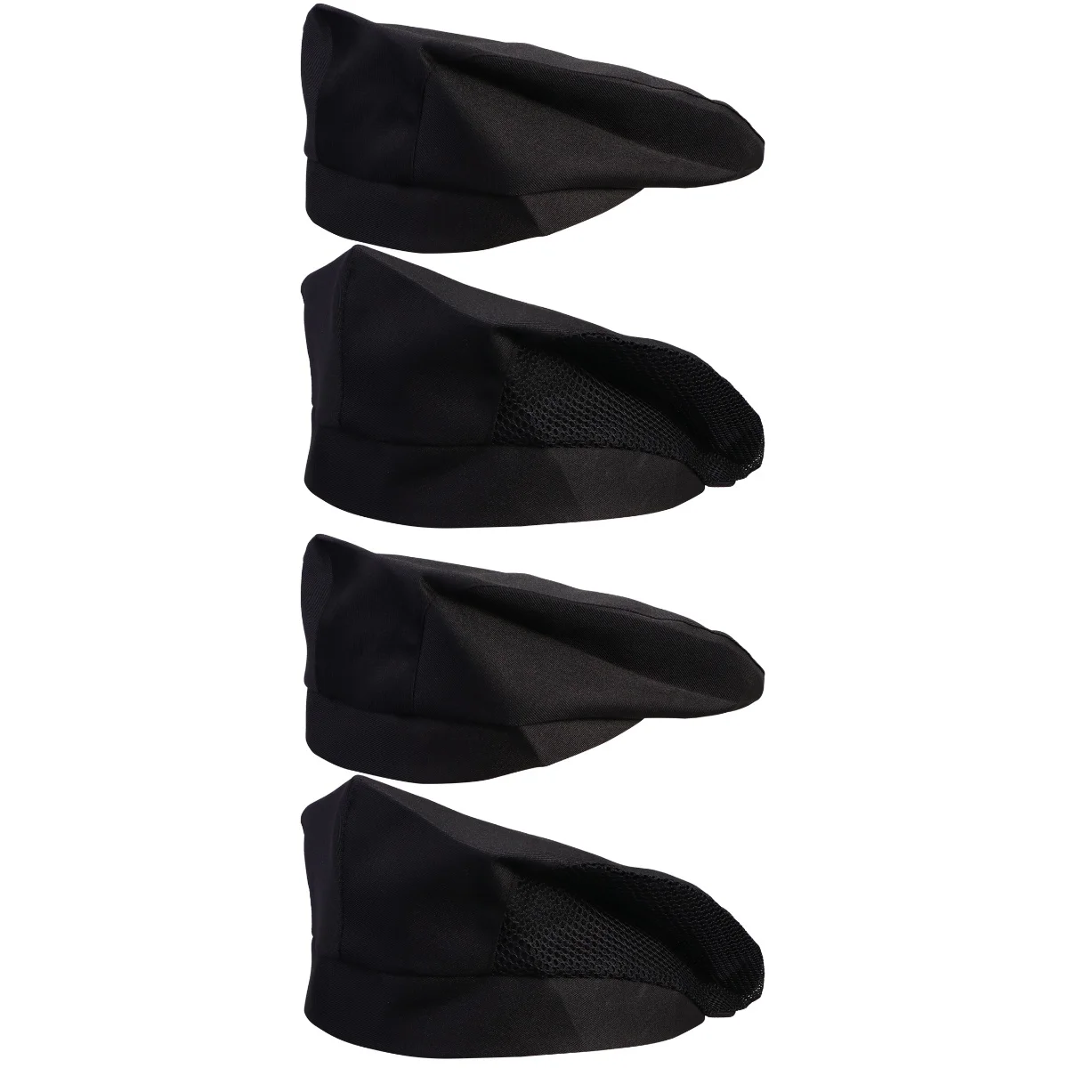 4 pcs Restaurant Waiter Beret Kitchen Working Creative Chef Hat Comfortable Cooking (Black, Black Net)
4 pcs Restaurant Waiter Beret Kitchen Working Creative Chef Hat Comfortable Cooking (Black, Black Net)