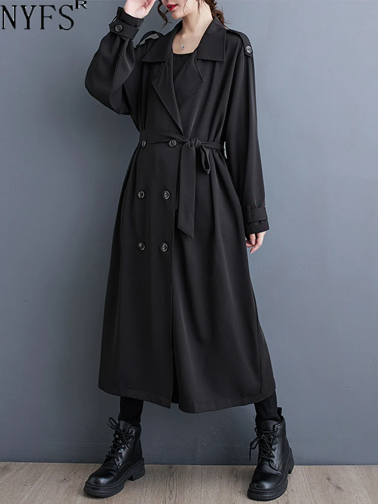 NYFS 2023 Autumn New Korean Long Sleeve Woman Coat Loose Plus Size Double Breasted Cardigan Windbreaker
NYFS 2023 Autumn New Korean Long Sleeve Woman Coat Loose Plus Size Double Breasted Cardigan Windbreaker