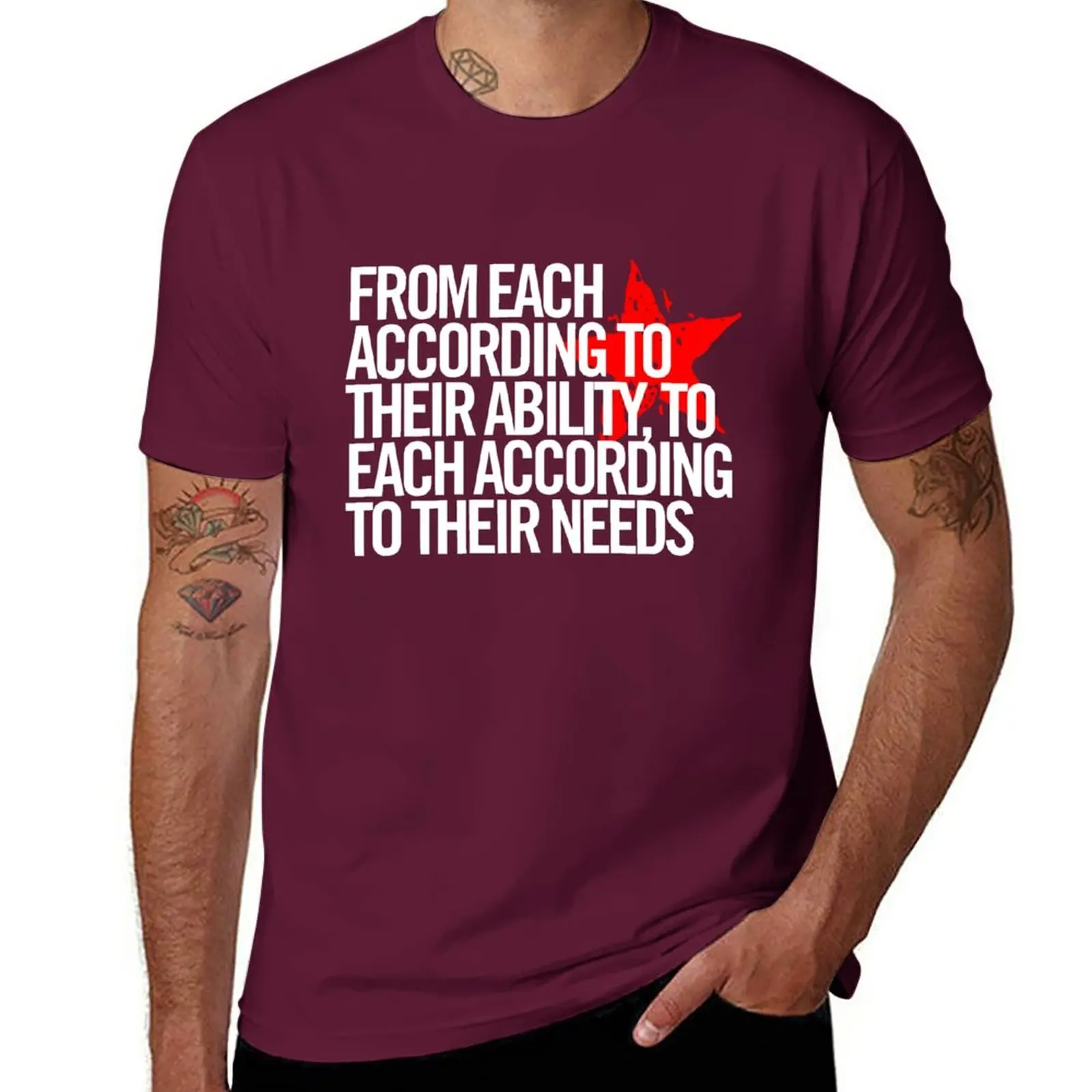 From each according to their ability... T-Shirt boys animal print cute clothes workout shirts for men
From each according to their ability... T-Shirt boys animal print cute clothes workout shirts for men